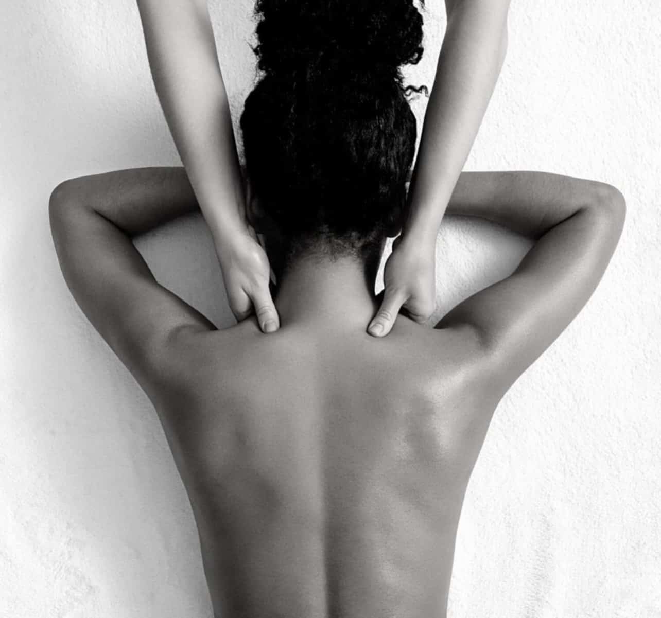 Lady getting a massage
